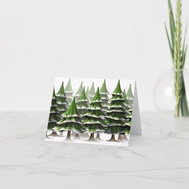 Winter Wonderland Card Feiertagskarte (Vorderseite)
