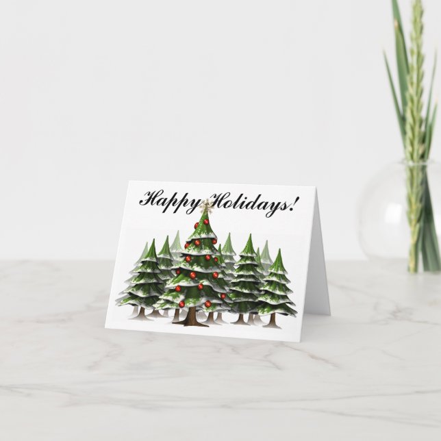 Winter Wonderland Card Feiertagskarte (Vorderseite)