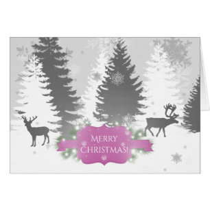 Winter Wonderland Carte de voeux de vacances - Mag
