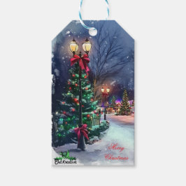 Winter Wonderland Christmas Gift Card Geschenkanhänger