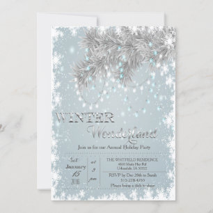 Winter Wonderland Christmas Holiday Invitation