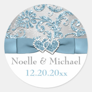 Winter Wonderland, Coeurs Joints Sticker Mariage