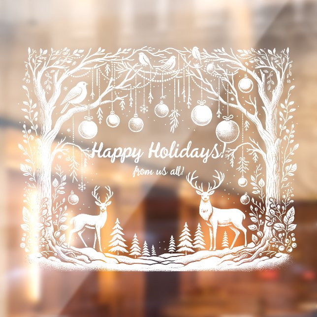 Winter Wonderland Custom Window Cloning Fensteraufkleber (Blatt 2)