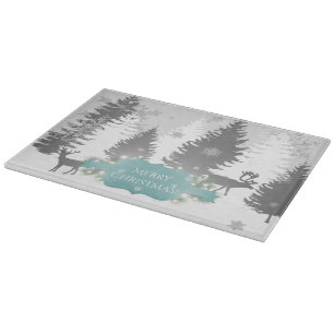 Winter Wonderland Cutting Board - Aquamarin Schneidebrett