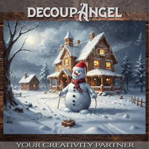 Winter Wonderland - Decoupage - Seidenpapier