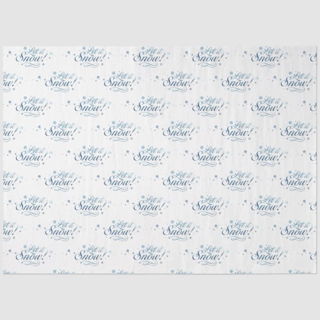 Winter Wonderland Design Serie 10 Seidenpapier (Vorderseite)