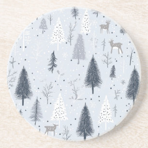 Winter Wonderland Dessous de verre scandinave en p