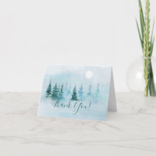 Winter Wonderland Douche Carte de remerciements