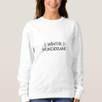 Winter Wonderland - Eleganter Text und Pine Trees