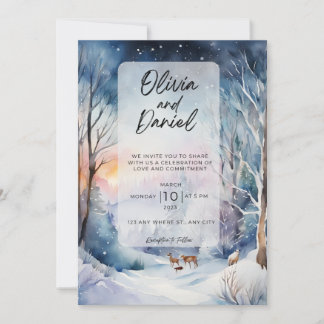 Winter Wonderland Faire-part de mariage