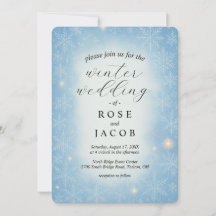 Winter Wonderland Faire-part de mariage