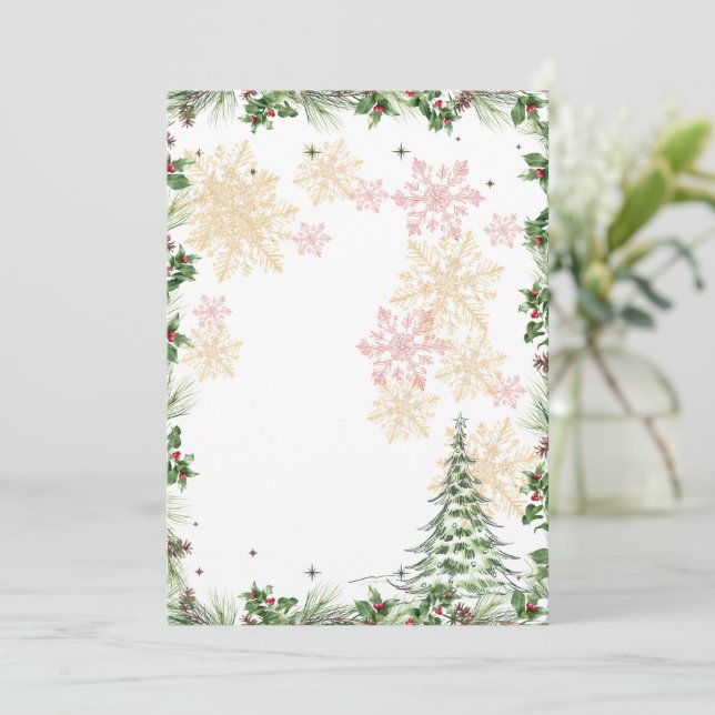 Winter Wonderland Feiertagskarte (Stehend Vorderseite)