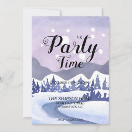 Winter Wonderland Fête de Noël Invitation