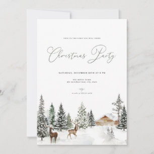 Winter Wonderland Fête de Noël Invitation