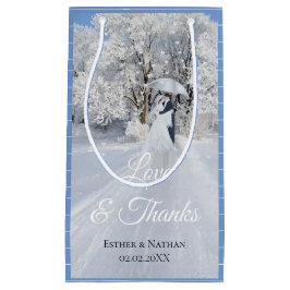 Winter Wonderland Fine Art Gastgeschenk Hochzeit Kleine Geschenktüte