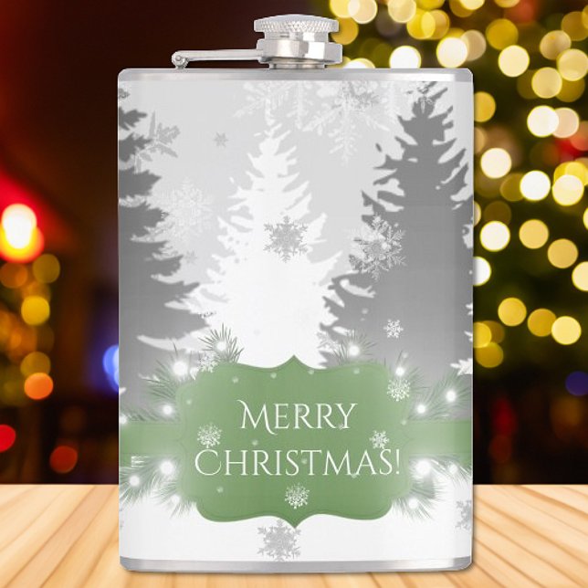 Winter Wonderland Flask - Grün Flachmann (Green Winter Wonderland Flask)