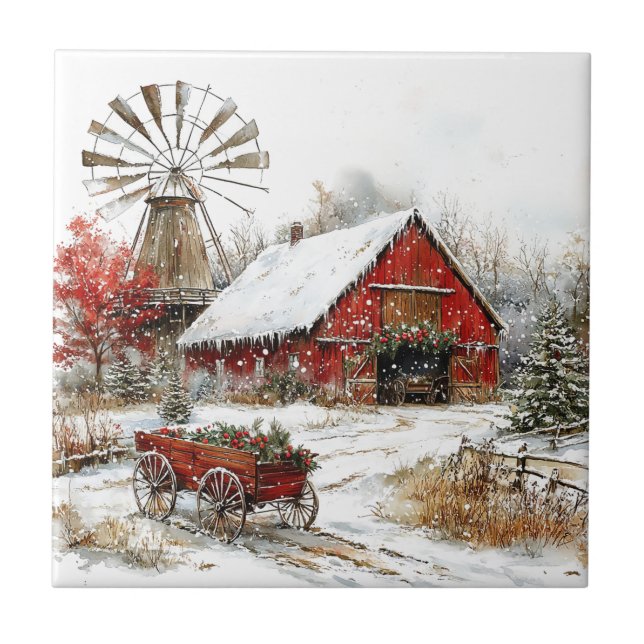 Winter Wonderland Fliese (Vorderseite)