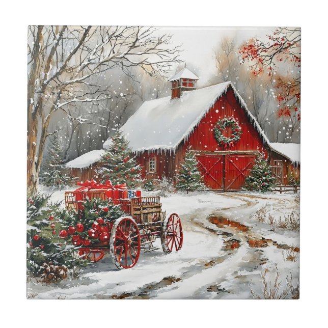 Winter Wonderland Fliese (Vorderseite)