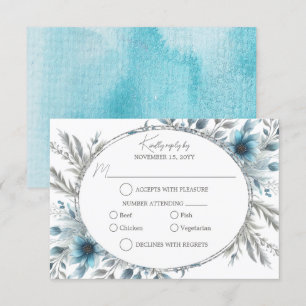 Winter Wonderland Floral UAWG RSVP Karte