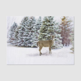 Winter Wonderland Forest with Dei Christmas Craft Seidenpapier