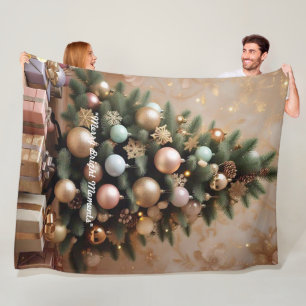 "Winter Wonderland Freude" Fleecedecke