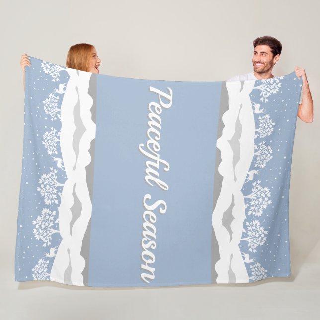 Winter Wonderland Friedlich Season Fleece Blanket (Beispiel)