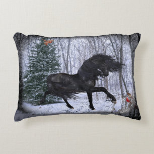 Winter Wonderland Friesian Pferd 2 Kissen