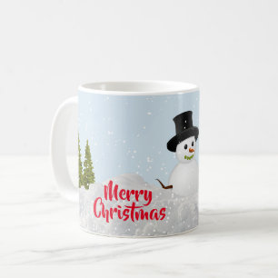 Winter Wonderland Frohe Weihnachten Schneemann Kaffeetasse