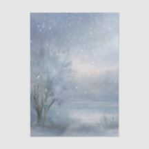 Winter Wonderland Frosted See Schnee Wald