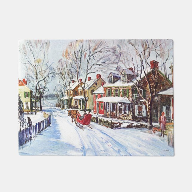 Winter Wonderland Fußmatte (Vorderseite)