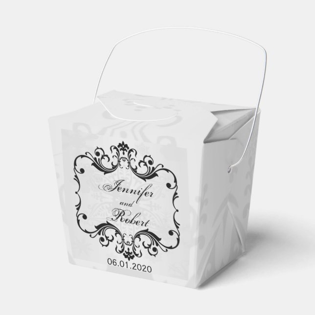 Winter Wonderland Gastgeschenk Hochzeit Box Geschenkschachtel (Vorderseite)
