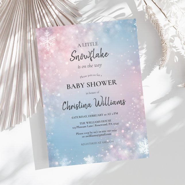 Winter Wonderland Gender Neutral Baby Shower Einladung (Von Creator hochgeladen)