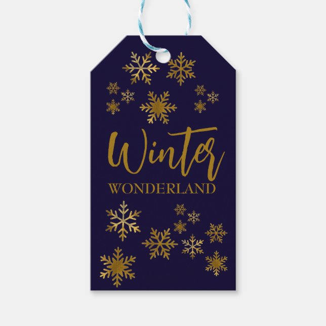 Winter Wonderland Geschenkanhänger (Vorderseite)