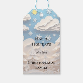 Winter Wonderland-Geschenktag Geschenkanhänger
