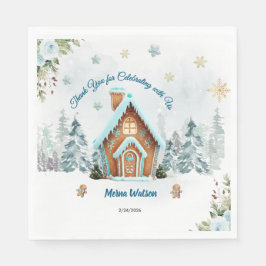 Winter wonderland Gingerbread Serviette