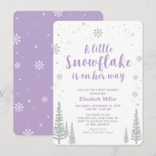 Winter Wonderland, Girl Baby Dusche Einladung