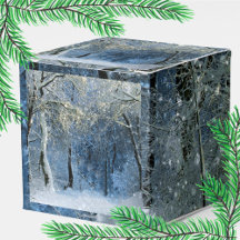 Winter Wonderland Glittery Snow Forest Fvor Box
