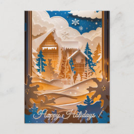 Winter Wonderland Gruß Postkarte