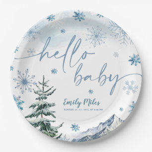Winter Wonderland Hello Baby Paper Teller