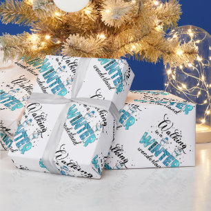 Winter Wonderland individuell gestalten Geschenkpapier