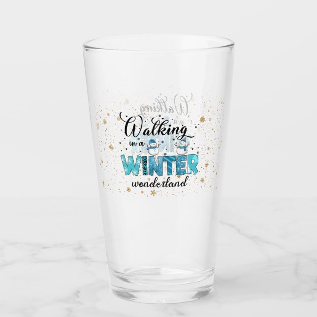 Winter Wonderland individuell gestalten Glas (Vorderseite)