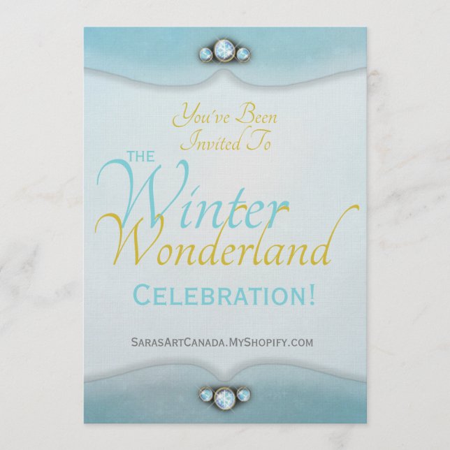 Winter Wonderland Invitation (Devant)
