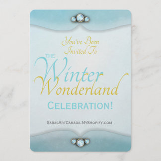 Winter Wonderland Invitation Einladung