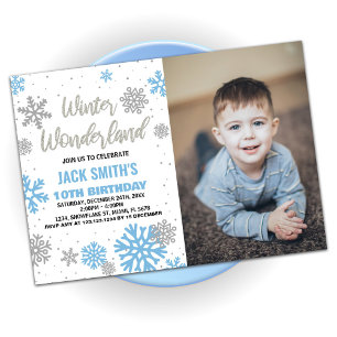 Winter Wonderland Invitations Anniversaire Photo b