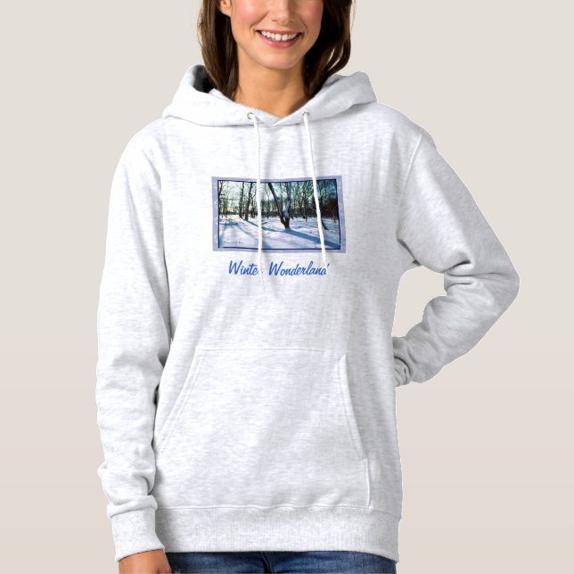 'Winter Wonderland' Ladys' Hoodie (Vorderseite)