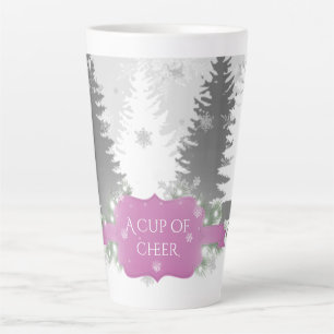 Winter Wonderland Latte Tasse - Magenta