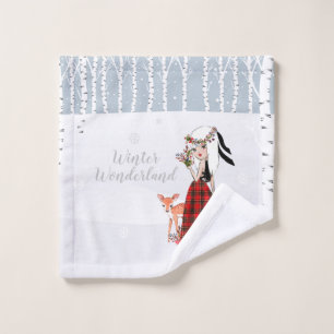 Winter Wonderland lave linge serviette de bain