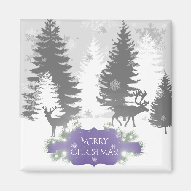 Winter Wonderland Magnet - Lila (Vorne)