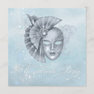 Winter Wonderland Masquerade Party Einladungen