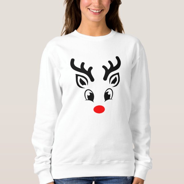 Winter Wonderland mit Jo, Rentier Weihnachten Sweatshirt (Vorderseite)